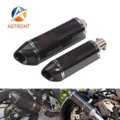 Astront Universal Carbon Fiber Motorcycle Exhaust Muffler