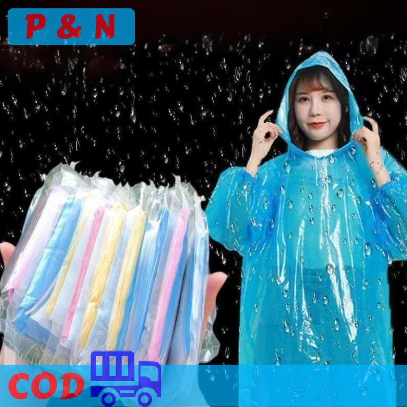 P&N 5pcs xách tay khẩn cấp Áo mưa cho đi bộ đường dài, du lịch, cắm trại, và đi xe đạp, thiết bị khẩn cấp ngoài trời, nhỏ gọn bền áo mưa