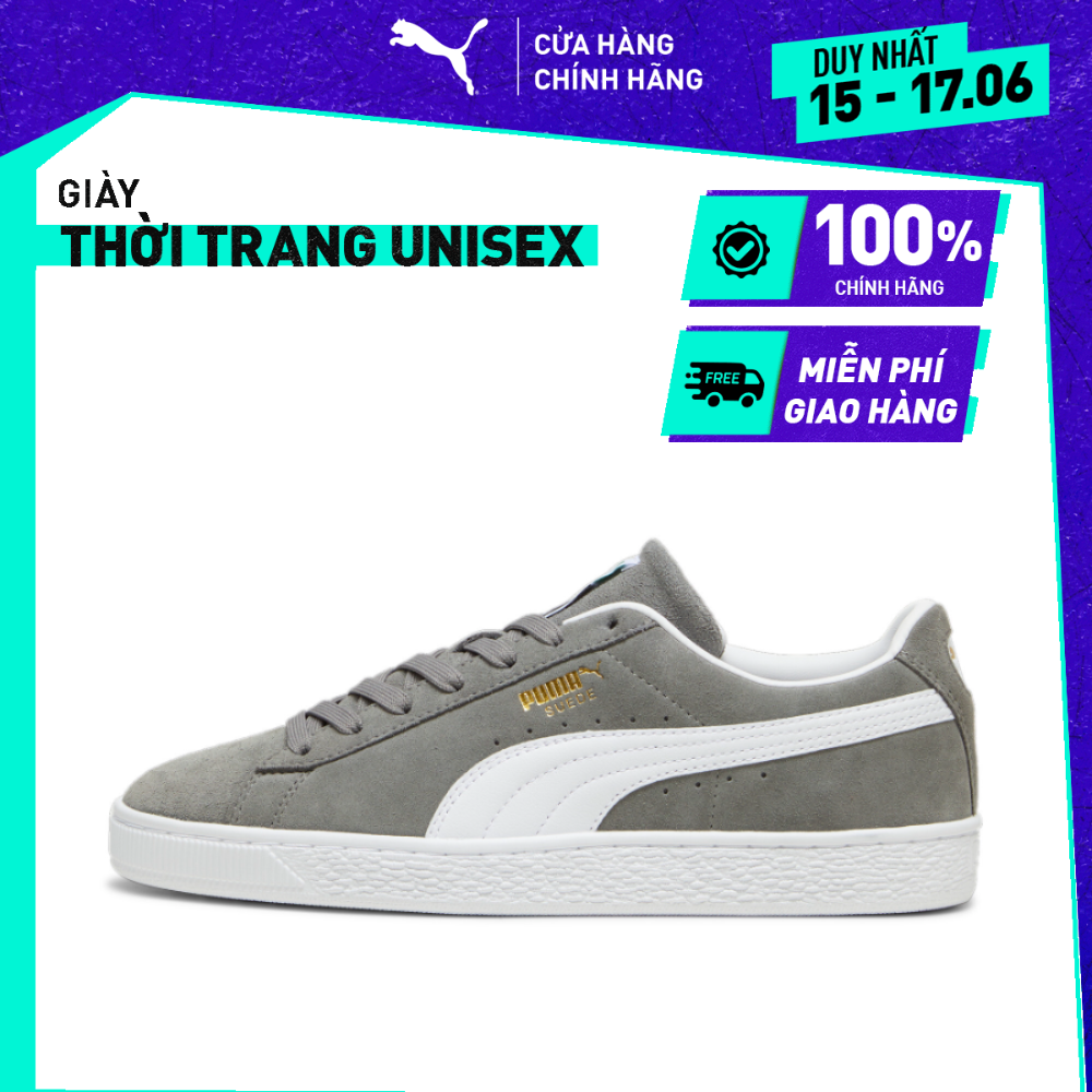 Giày Thời Trang PUMA Unisex Suede Classic Màu Xám