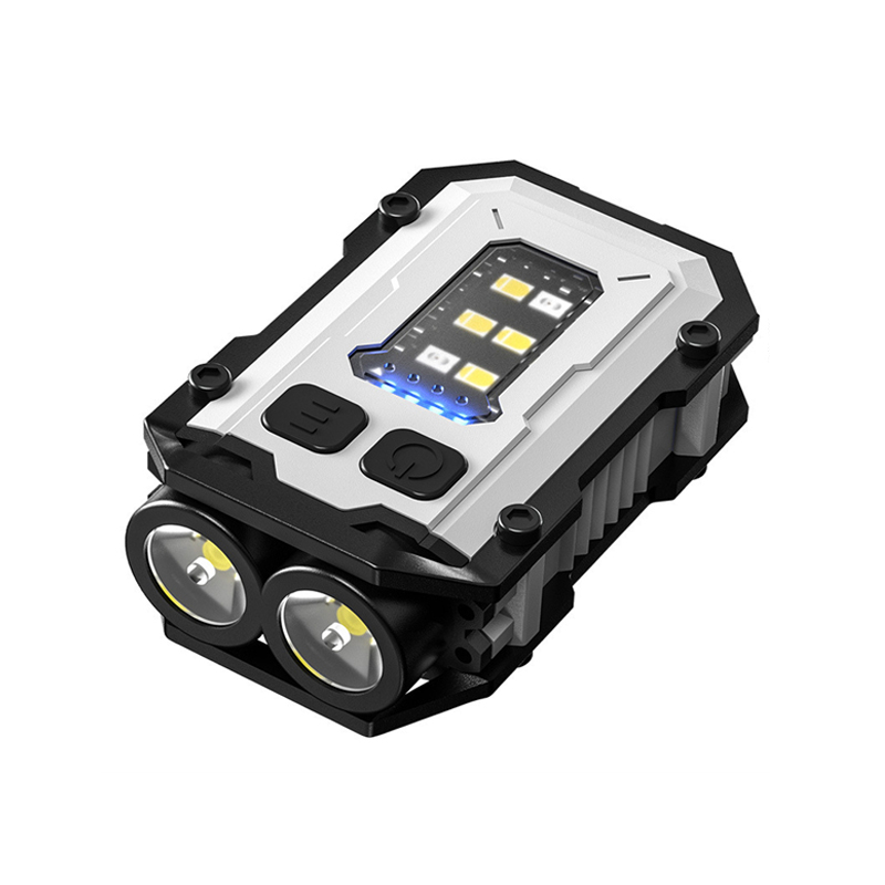 【SKIT SG】Portable Mini Flashlight Torch Flash Light Outdoor Waterproof Headlight TYPE-C Type Fast Charging Small Electric Strong Magnetic Detection COB LED Work Light Aluminum Alloy Hood Emergency Light Tactical Key Chain EDC Clip for Night Car Repairing