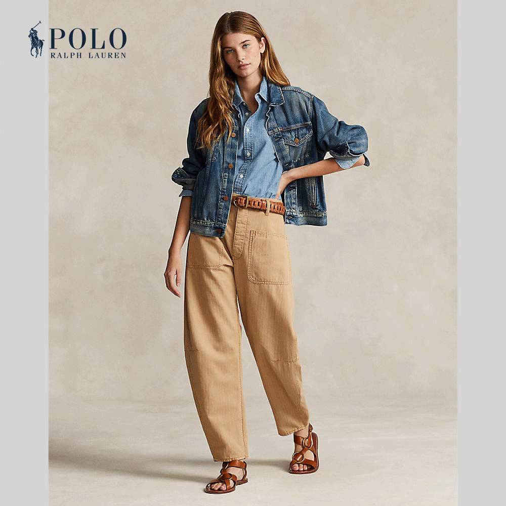 Polo Ralph Lauren Women Pants-Twill Curved Tapered Pant WMPOPNTNDL20194 250 Beige/Khaki ราคา 11,200 บาท*ส่งฟรี