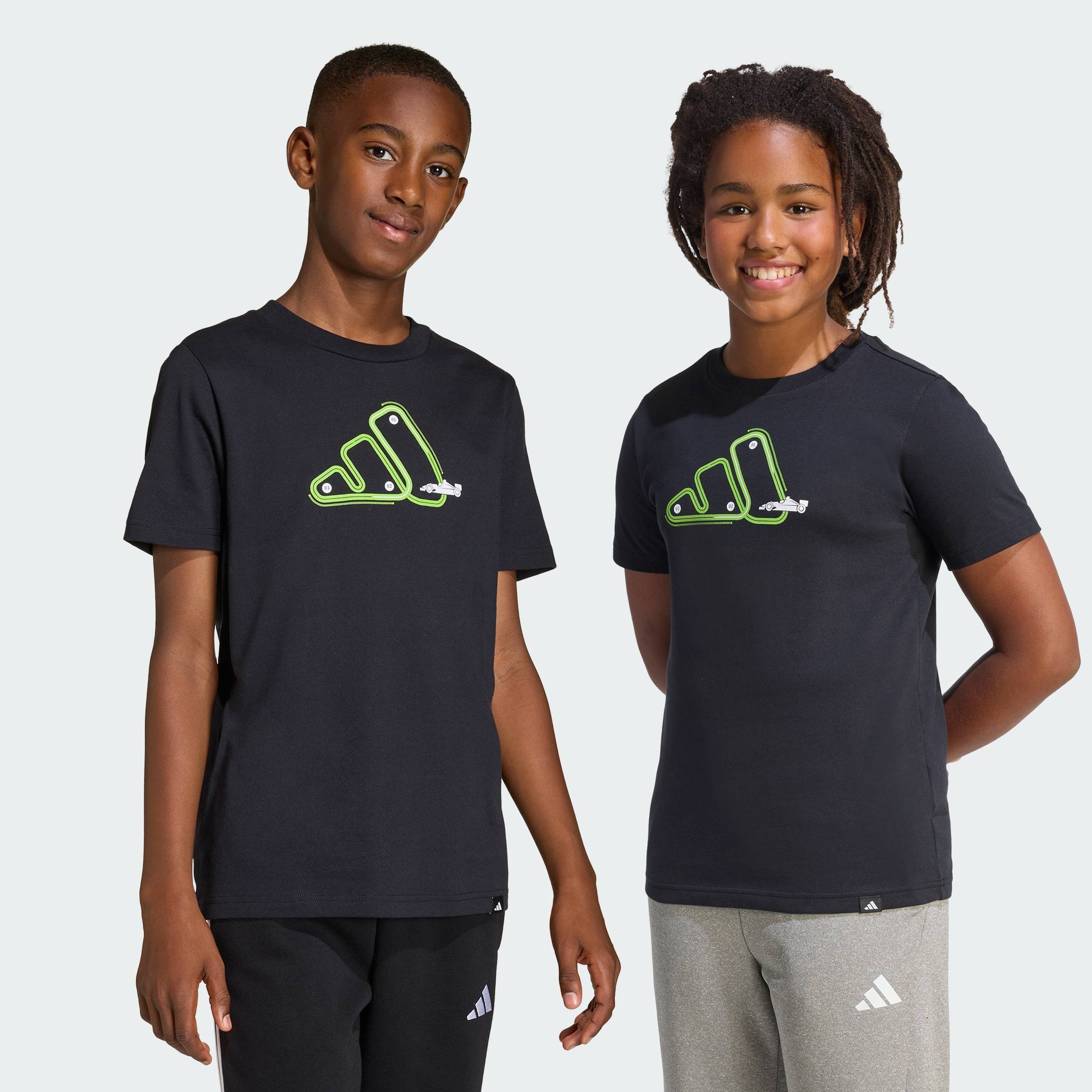 [CHỈ 15.7-VOUCHER 15%] adidas Phong cách sống ÁO THUN GRAPHIC ADRENALINE AESTHETIC DÀNH CHO TRẺ EM Trẻ em Đen KA0513