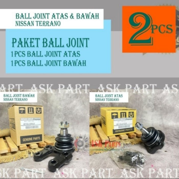 BALL JOINT BALLJOINT SET ATAS BAWAH UP LOW TERRANO TERANO HARGA 1SET Harga 1,344,600 rupiah*Gratis Ongkir