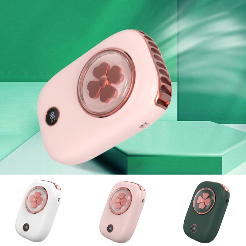 Hands-free wearable fan 3 speeds USB charging