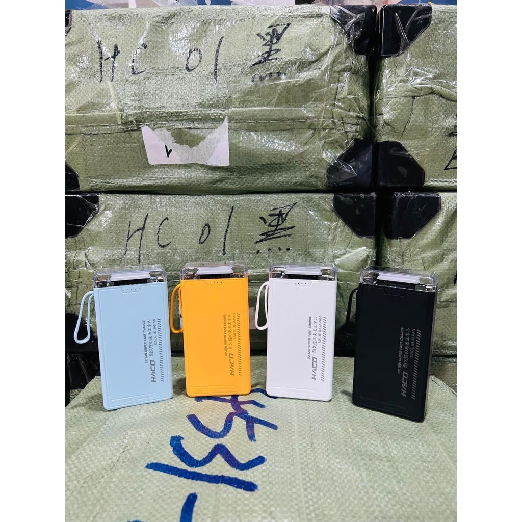 **** Sạc dự phòng HACO-01 dung lượng 20.000mah kèm cáp sạc ***