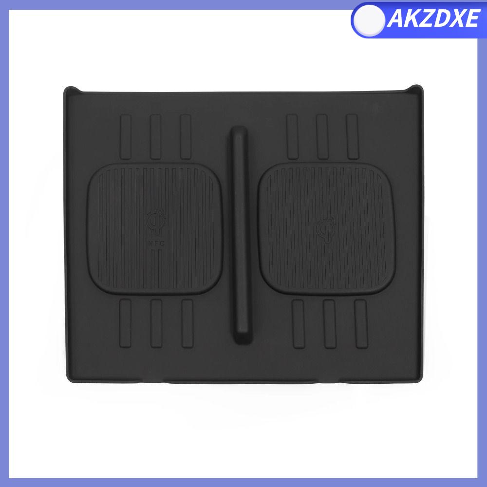 AKZDXE Silicon Tấm sạc không dây Chống bụi Phụ kiện nội thất ô tô Thảm sạc điện thoại ô tô chống trượt Chất lượng cao Tấm bảo vệ Cho Hyundai Santa Fe 2024.