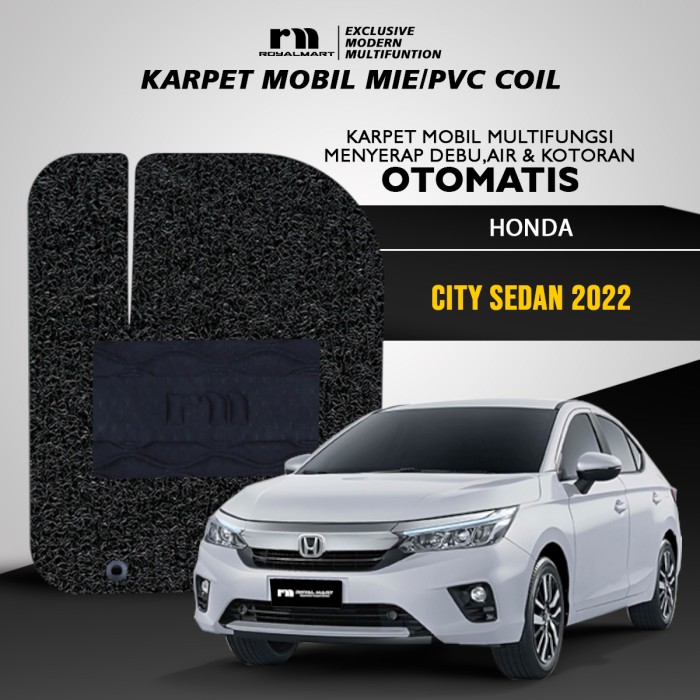 ROYAL MART KARPET MOBIL MIE PREMIUM HONDA CITY SEDAN 2022 FULL SET BERGARANSI Harga 624,000 rupiah*Gratis Ongkir