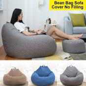Bean Bag Lazy Sofa Cover, 100x120cm, Solid Color, Single