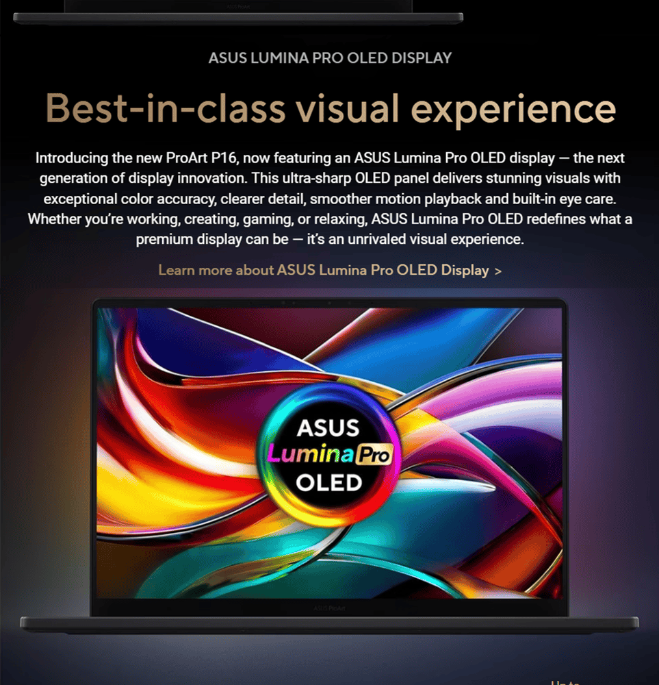 ASUS ProArt P16 OLED H7606WX H7606WX-SE777WS Price in Bangladesh MC SOLUTION BD