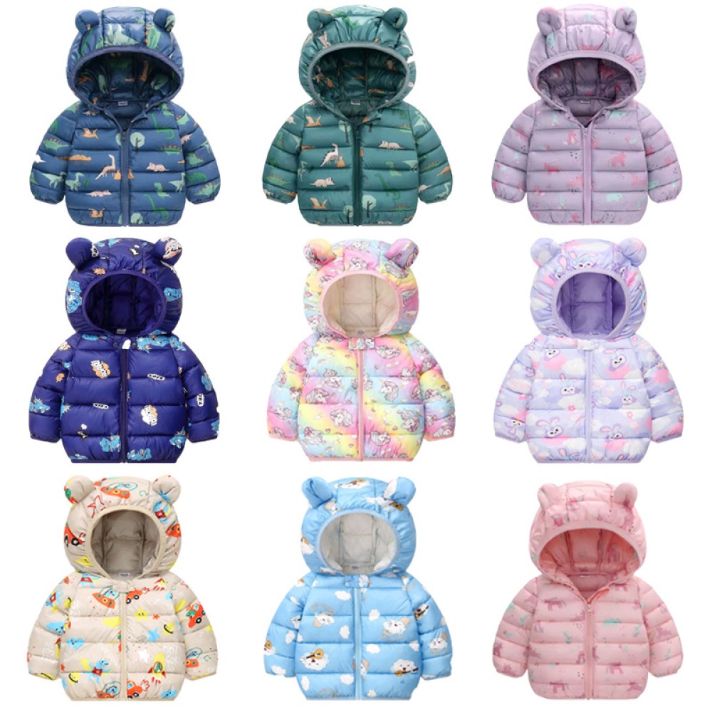 2025 Phong Cách Mới Ngoại Thương Nhẹ Quần Áo Trẻ Em Trẻ Em Áo Khoác Đệm Cotton Bé Trai Bé Gái Quần Áo Đệm Cotton Nhỏ Vừa Cho Bé Trẻ Sơ Sinh Quần Áo Đệm Cotton 🔥goya150🔥