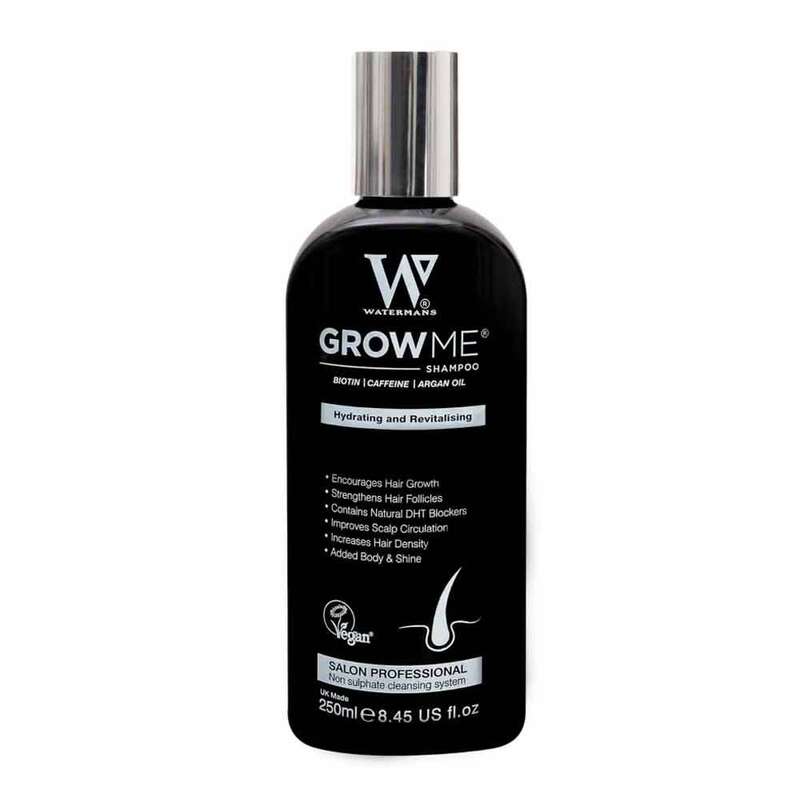 Watermans Dầu gội Grow Me Shampoo Phosphat-Free, Công thức thuần chay với Caffeine & Biotin cho sự phát triển của tóc