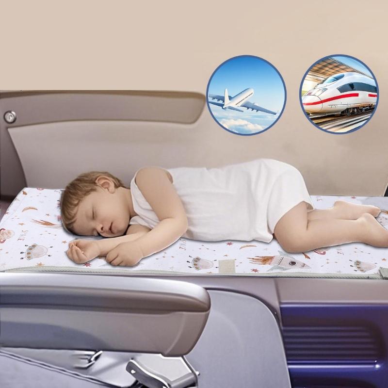 Bộ mở rộng ghế máy bay cho trẻ mới biết đi biến ghế máy bay thành giường thư giãn với dây nịt an toàn cho giấc ngủ của trẻ