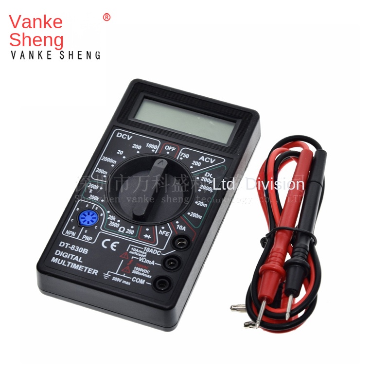 Đồng Hồ Vạn Năng DT830B Digital Multimeter | Đo Điện Áp AC/DC, Điện Trở, Diode, Transistor | Kèm Bút Đo | Tùy Chọn Pin | Hàng Chính Hãng - Dt830b Không Có Pin