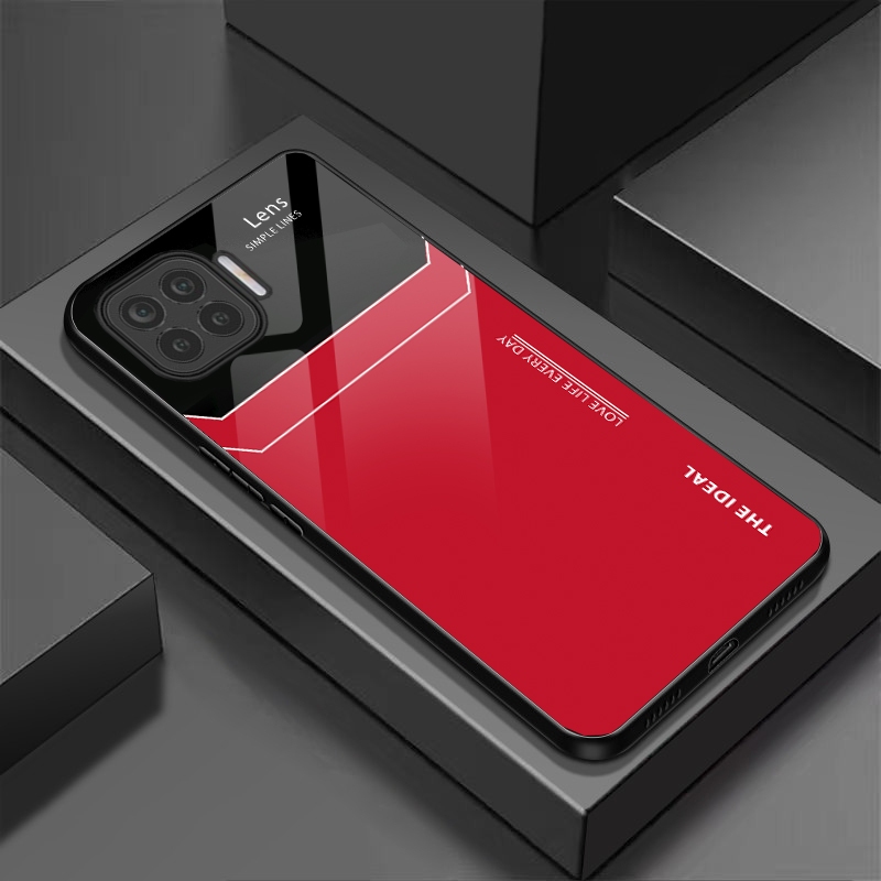 Ốp Lưng OPPO A73 A93 Mặt lưng kính chống sốc thiết kế riêng