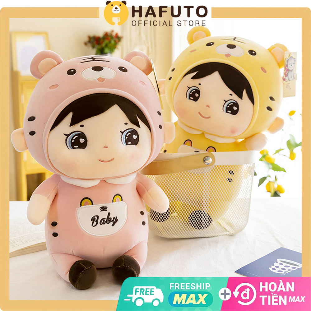 Size 40cm Gấu Bông Bé Hổ Cute Hafuto, Bé Cọp Ôm Ngủ Dễ Thương