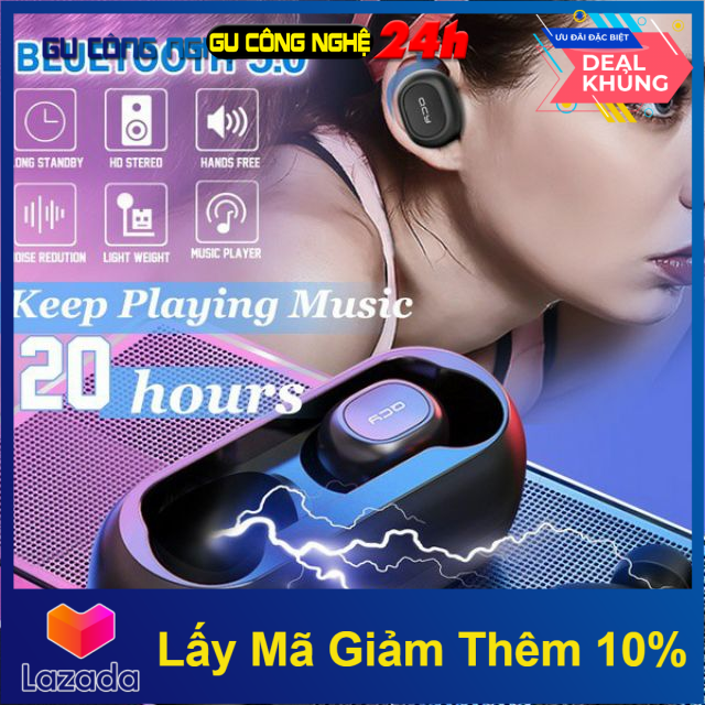 Tai nghe bluetooth 5.0 qcy t1 kèm phụ kiện -dc3507