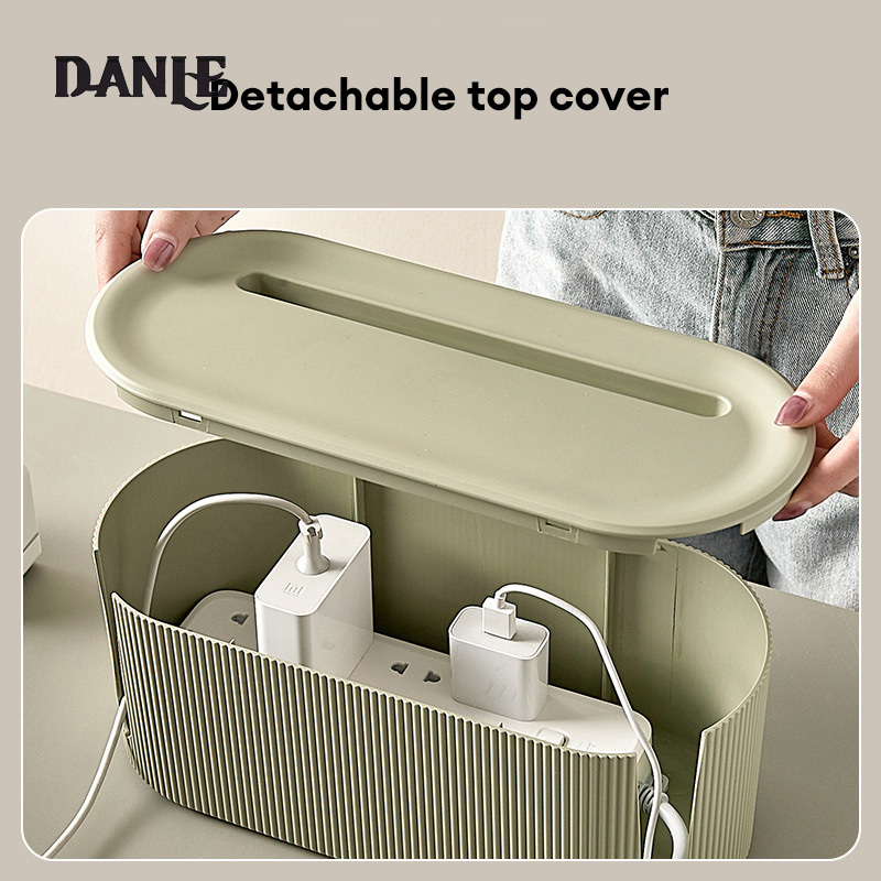 Household power cord storage box with large capacity, dust-proof insulation, creative multifunctional data cable storage box ราคา 166 บาท*ส่งฟรี