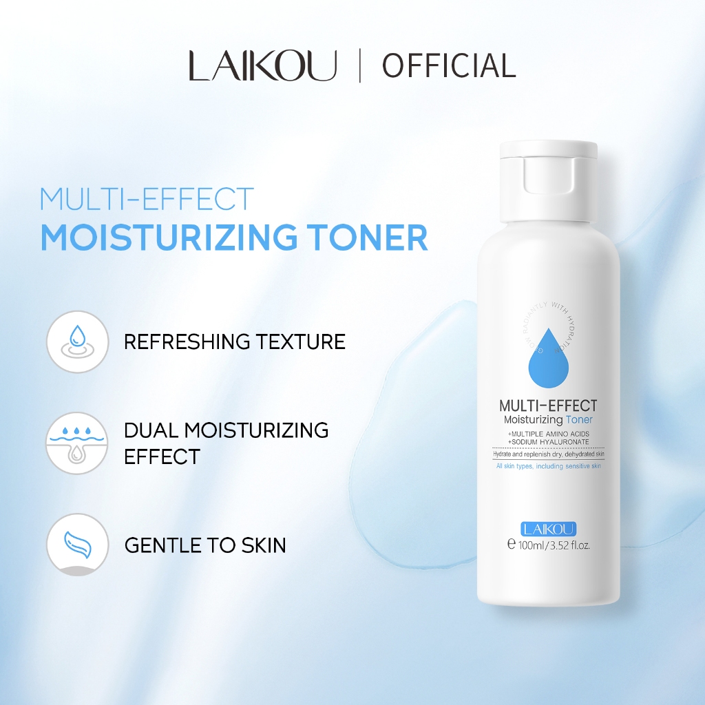 LAIKOU Hyaluronic Acid Toner Tighten Pores Hydrating For Sensitive Skin