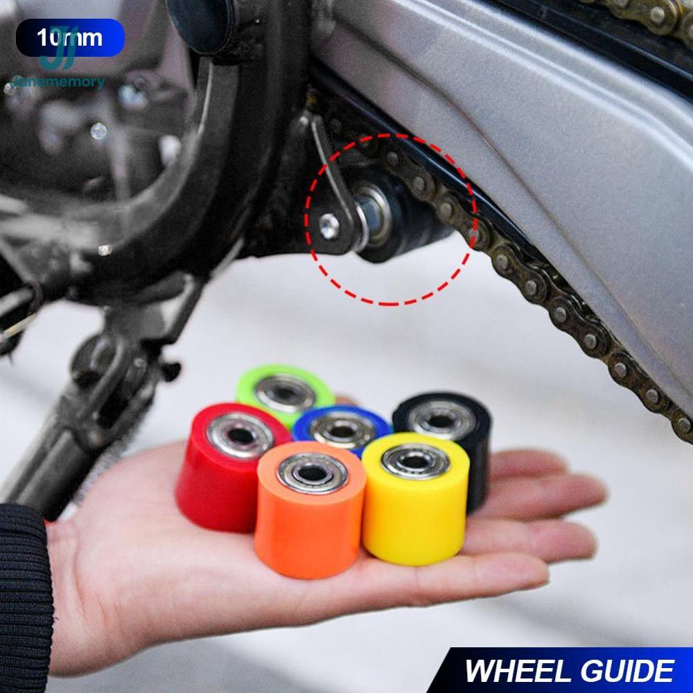 JM 1PC xích xe máy con lăn ròng rọc tensioner bánh xe hướng dẫn 8mm cho XR CR CRF 125 250 450 Pit Pro Dirt Bike Motocross xe máy