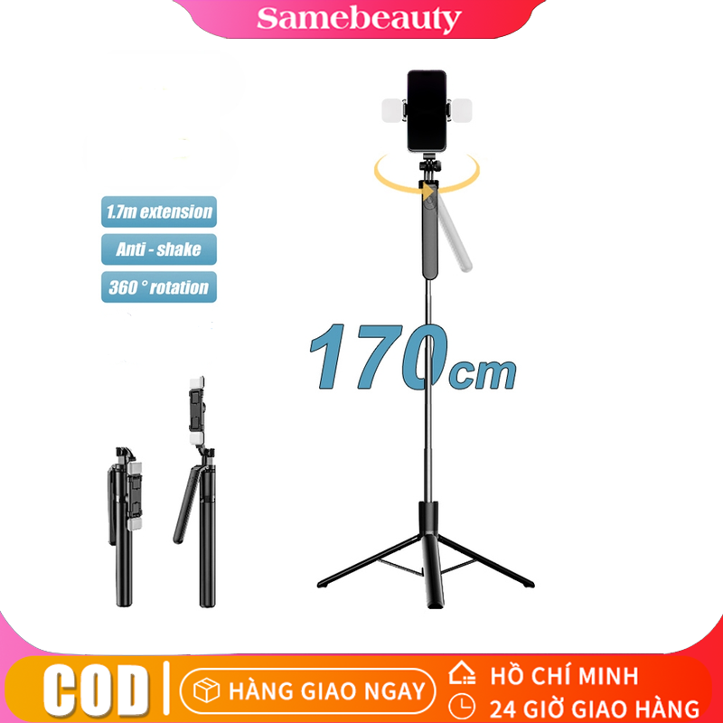 【FREESHIP】Gậy selfie không dây Bluetooth Linjn, chân đế 1.7M với điều khiển từ xa Bluetooth, chống rung, giá đỡ điện thoại di động