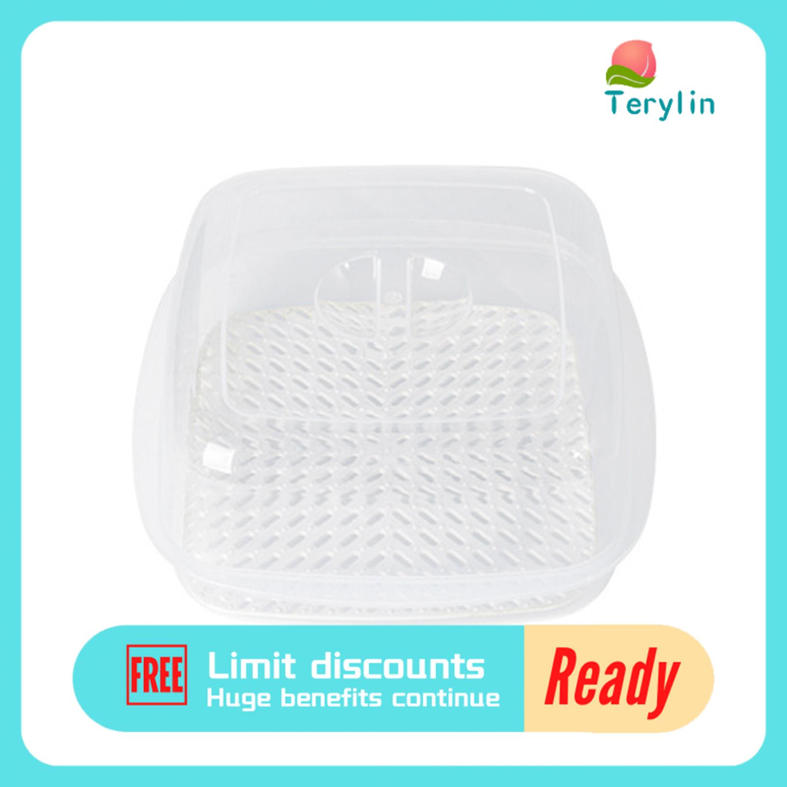 Terylin không dính PP bánh hấp với nắp hình lục giác hấp lỗ Lò hấp vi sóng dụng cụ nhà bếp bánh hấp sinh thái thân thiện
