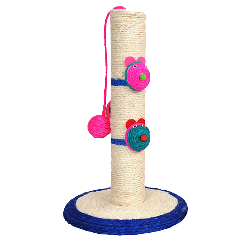 Small Sisal Cat Climbing Frame Scratcher Column Frame Claw-Point Home Pet Products Crawl Tool Cat Tree Cat Grab Stand