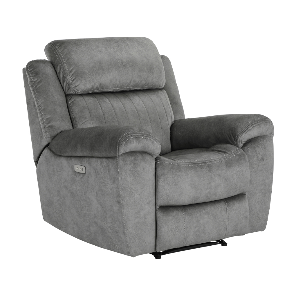 INDEX LIVING MALL LEDGER Fabric Electric 1 Seater Recliner - Grey ราคา 16,850 บาท*ส่งฟรี