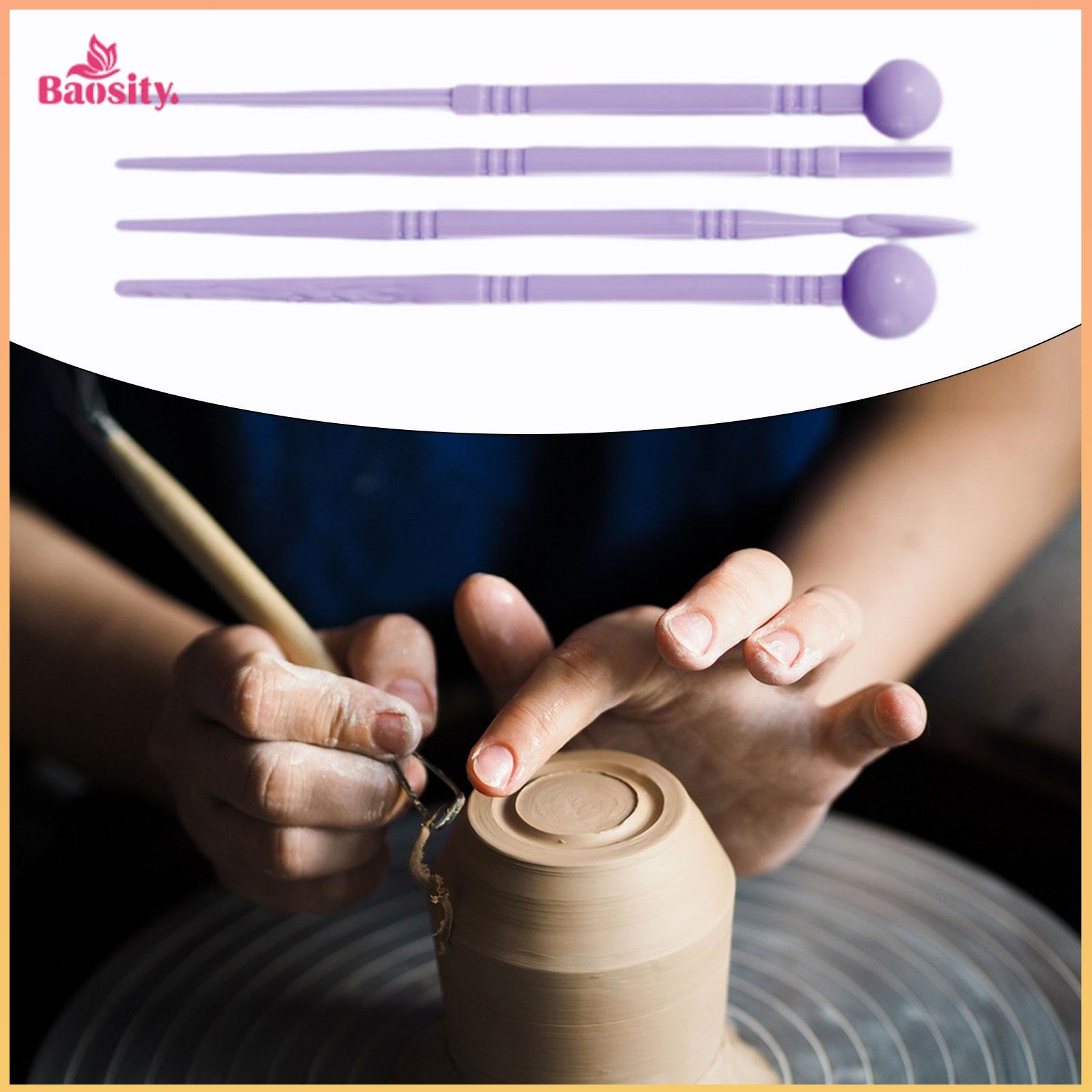 4Pcs Clay Tools Carving Tools DIY Beginner Portable Practical Crafting Sturdy Versatile Lightweight Sculpting Tools