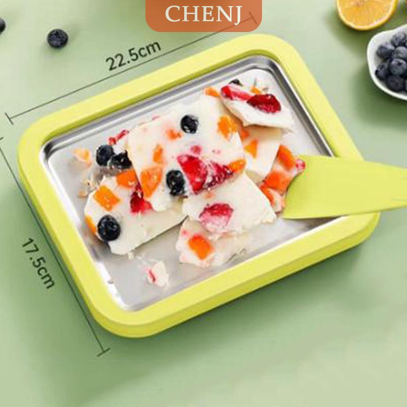 [COD] CHENJ เครื่องทำไอศกรีมในครัวเรือนทำจากสแตนเลสเครื่องทำโยเกิร์ตแบบแบนก้นแบนโยเกิร์ตทอดแบบทำมือทำไอศกรีมรุ่นมินิ ราคา 181 บาท*ส่งฟรี