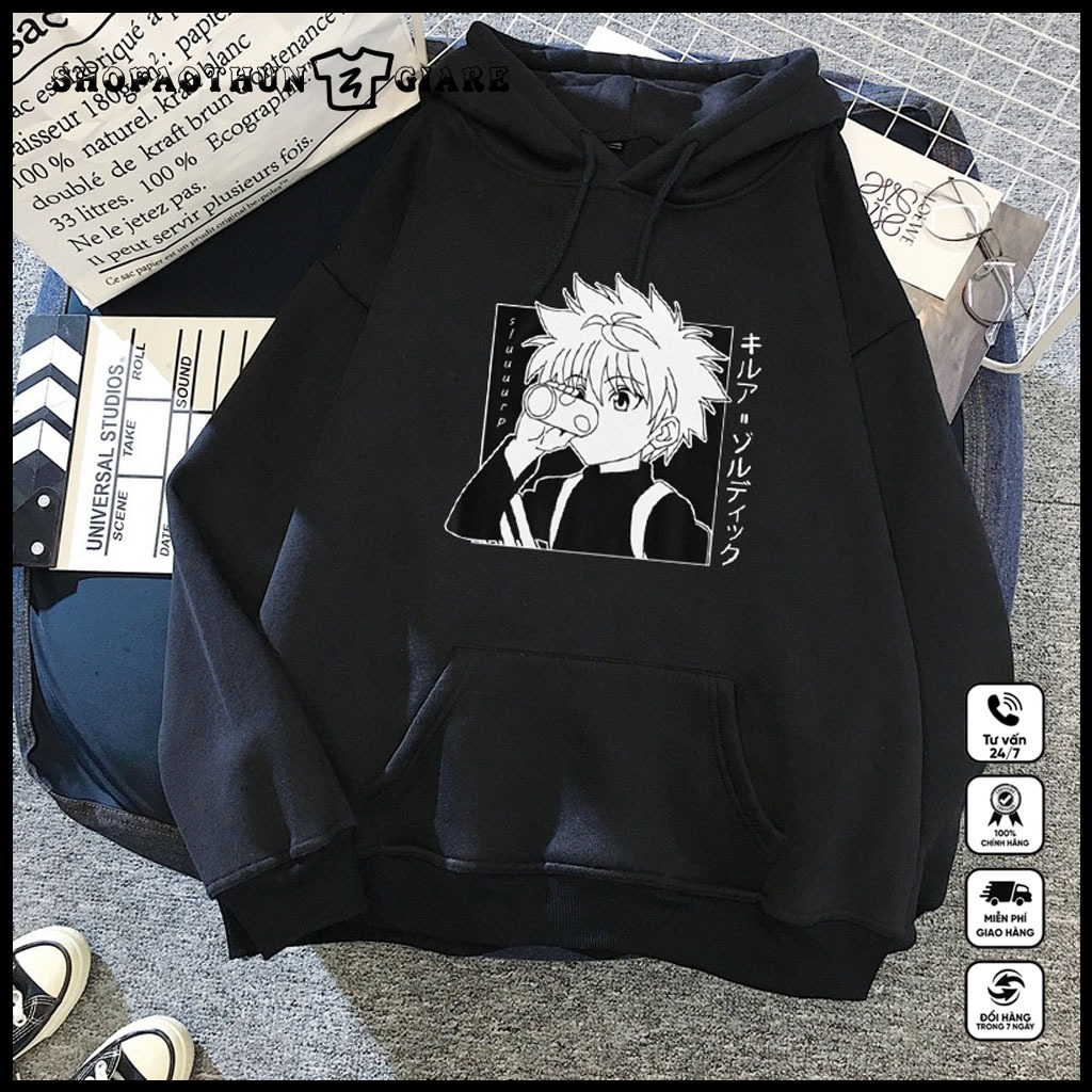 Áo hoodie Jojo - Hunter X Hunter Killua Zoldyck Anime- Neon Genesis Kurosaki Ichigo |SHOPAOTHUNGIARE