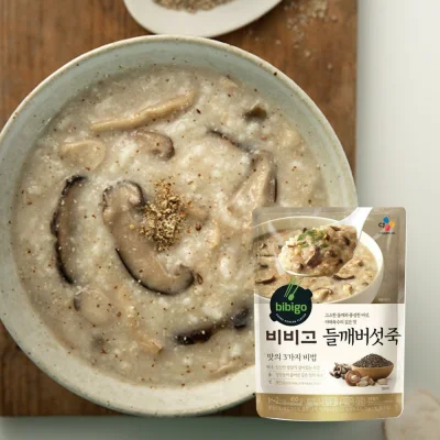 [BIBIGO]Mushrooms & Perilla Seeds Porridge 450g bibigo porridge Abalone porridge CJ bibigo bibigo food korea food k-food korea soup korean food