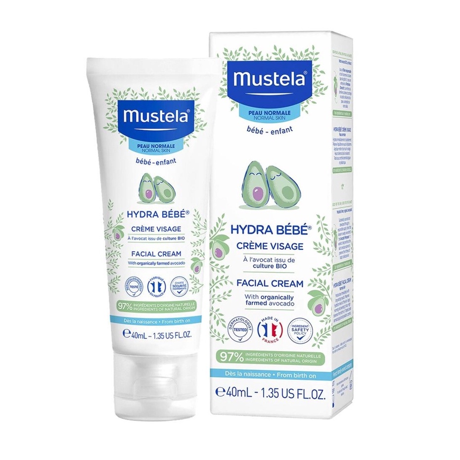 Kem Dưỡng Da Mặt Cho Bé Mustela Hydra Bebe Facial Cream 40ml - SẢN PHẨM ĐƯỢC YÊU THÍCH TRÊN THỊ TRƯỜNG HIỆN TAY, DÙNG RẤT TỐT LUÔN Ạ, ĐẢM BẢO DÙNG RẤT THÍCH, KHÁCH YÊU TRẢI NGHIỆM ỦNG HỘ SHOP NHÉ