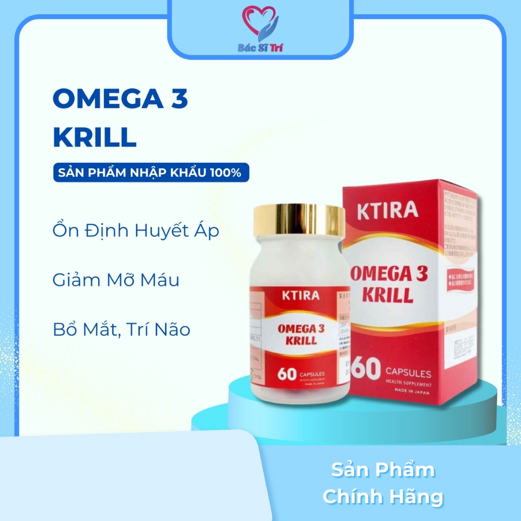 OMEGA 3 KRILL DẦU NHUYỄN THỂ - THỰC PHẨM BẢO VỆ SỨC KHỎE