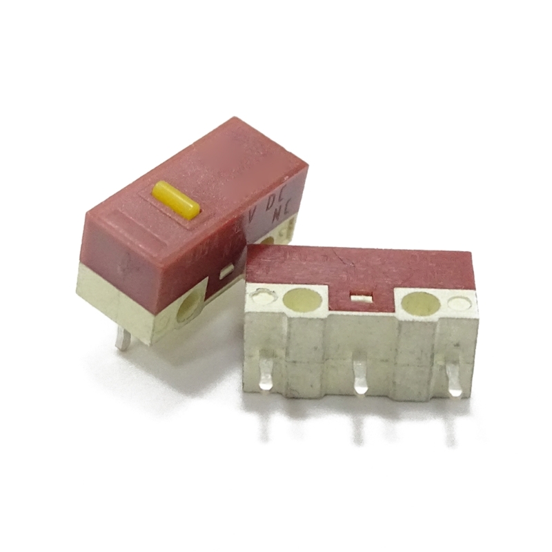 2/10 cái/lốc Huano Chuột công tắc kích hoạt siêu nhỏ chấm vàng micro câm nút 30 triệu lần nhấp chuột bảo trì Chuột Microswitch