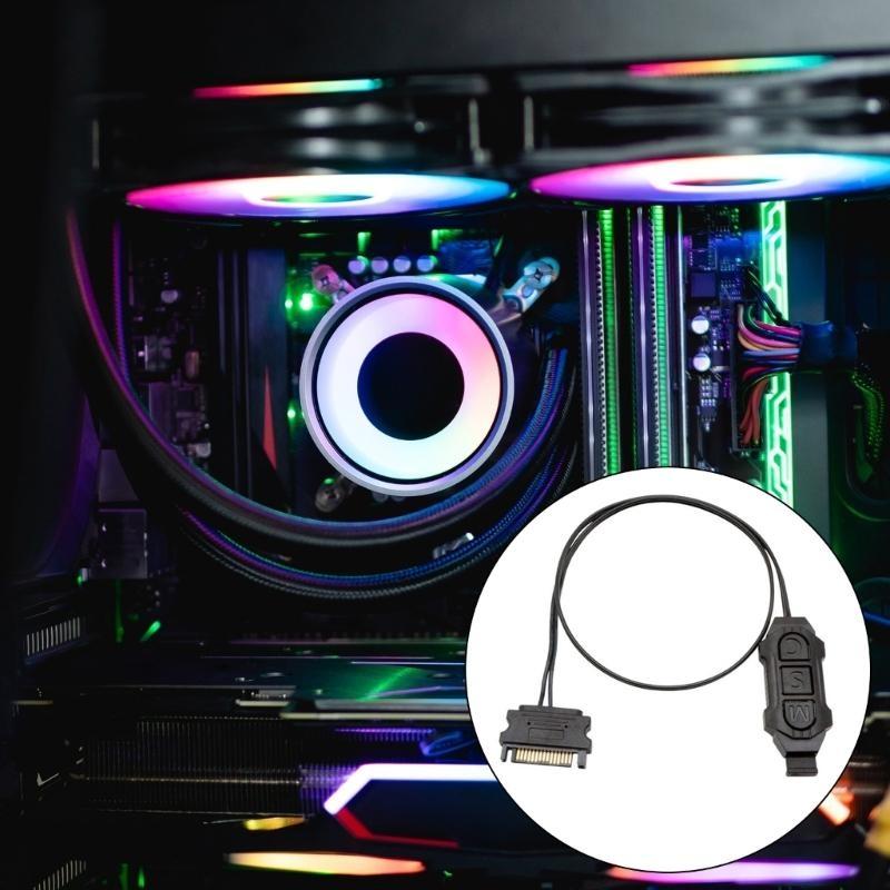 Bộ điều khiển 5V 3Pin bộ điều khiển argb dải đèn Bộ điều khiển từ xa bộ điều khiển đồng bộ hóa argb Cáp
