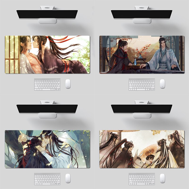 Cartoon Mo dao Zu shi Gaming Mouse Pad XL Large Gamer Mouse Pad 90x40 Big Keyboard Computer PC Desk Mat