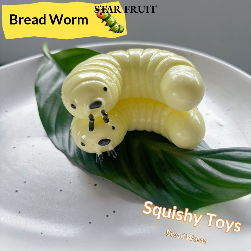 STAR FRUIT⭐ Decompression Fluid Caterpillar Squeezing Toy Slow Rebound Sensory Toy ราคา 29 บาท*ส่งฟรี