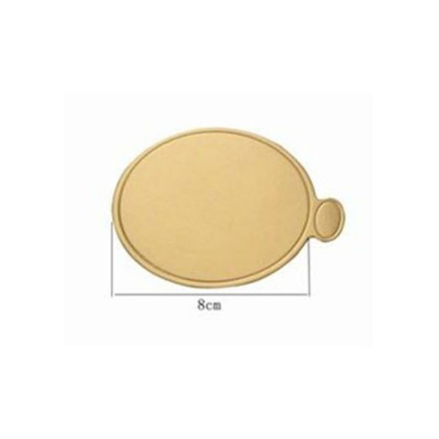 yingke 100 Pieces/set Of Gold Mousse Bottom Foam Cake Bottom Plate Cardboard Multi-Shape Dessert Tray Cake Decoration Tool .