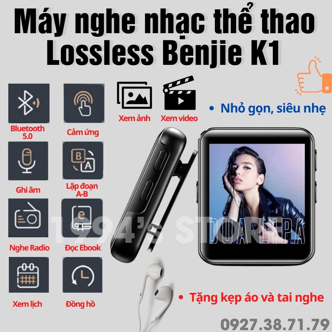 Máy nghe nhạc Benjie K1 16Gb - Bluetooth 5.2 - Bản 2023