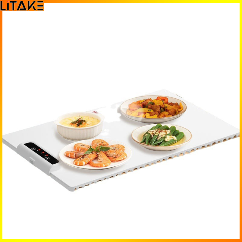 Electric Warming Tray With Adjustable Temperature Foldable Fast Heating Electric Warming Hot Plate For Buffets Family Gatherings ราคา 891 บาท*ส่งฟรี