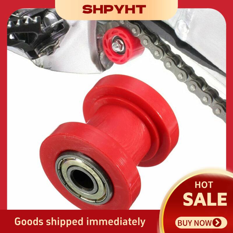 SHPYHT 1PCS 8mm 10mm Chuỗi con lăn trượt tensioner bánh xe hướng dẫn Pit Dirt mini xe đạp Moto