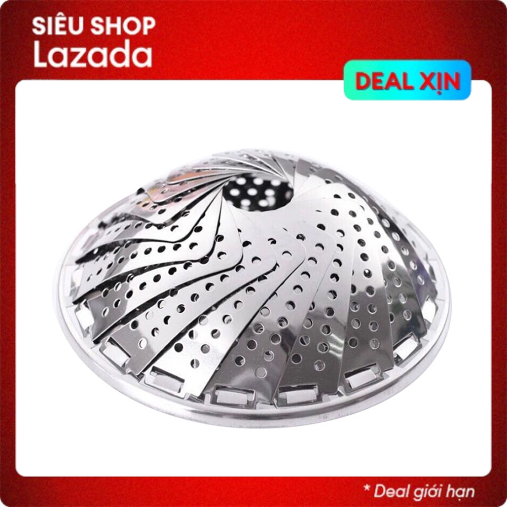 Vỉ hấp inox gấp gọn thông minh nhật bản size 25 loại xịn