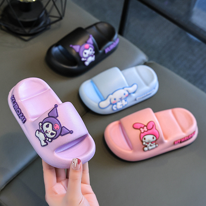 Sanrio Melody Children's Slippers Summer Girls Indoor Bath Non-slip Baby Home Boys' Slippers kids shoes for girl boys shoes