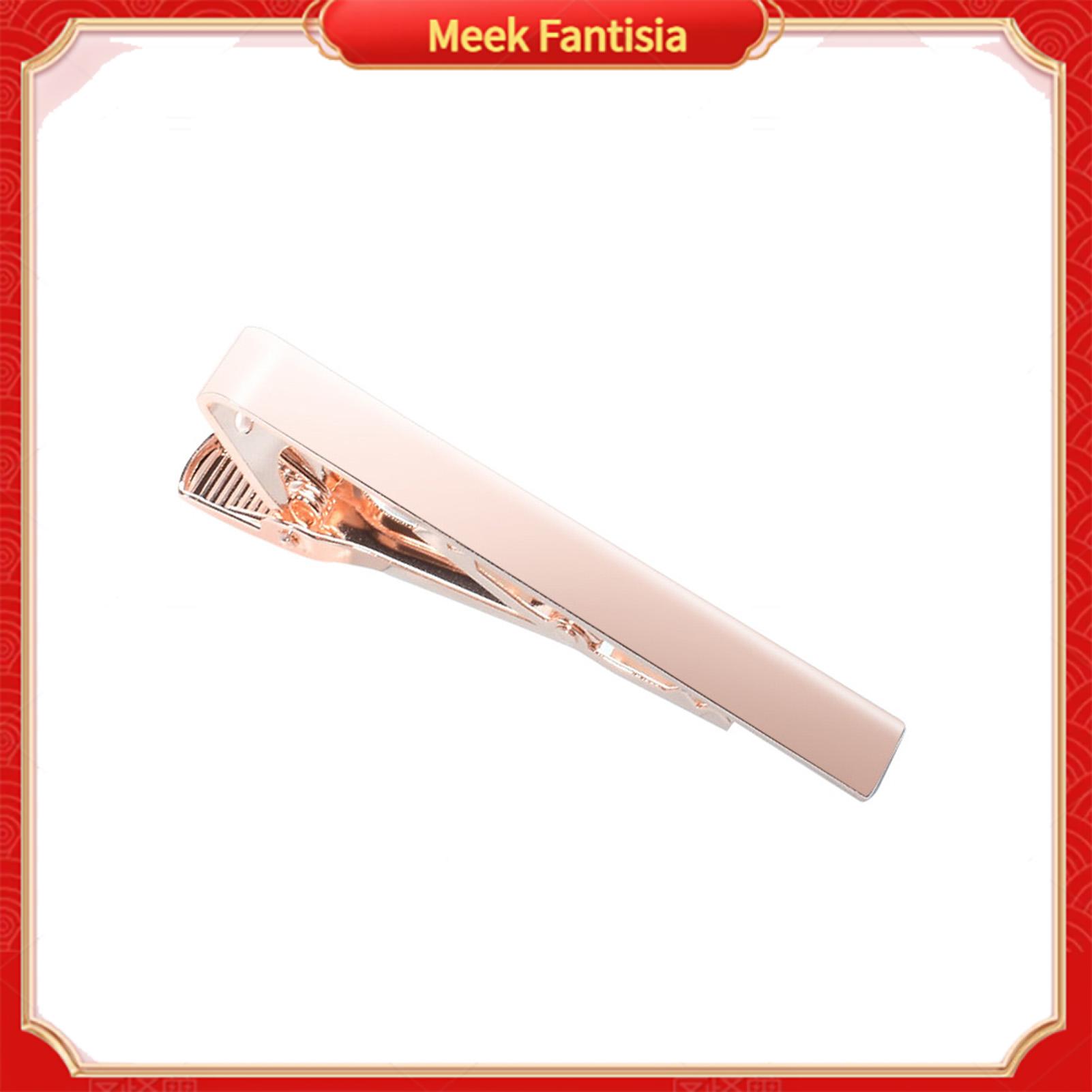 Meek fantisia thoải mái để mặc tie clip thực tế Tie phụ kiện của nam giới Đồng tie clip bề mặt mịn có thể tháo rời doanh nhân và đám cưới phụ kiện đa năng dây nơ trang phục pin và bền cho chính thức và mặc giản dị