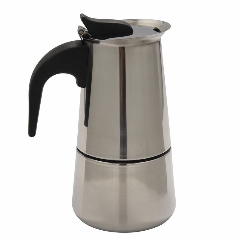 [Waanon]Moka Coffee Pot Espresso Latte Percolator Stove Coffee Maker Espresso Pot Italian Coffee Machine 100Ml Stainless Steel
