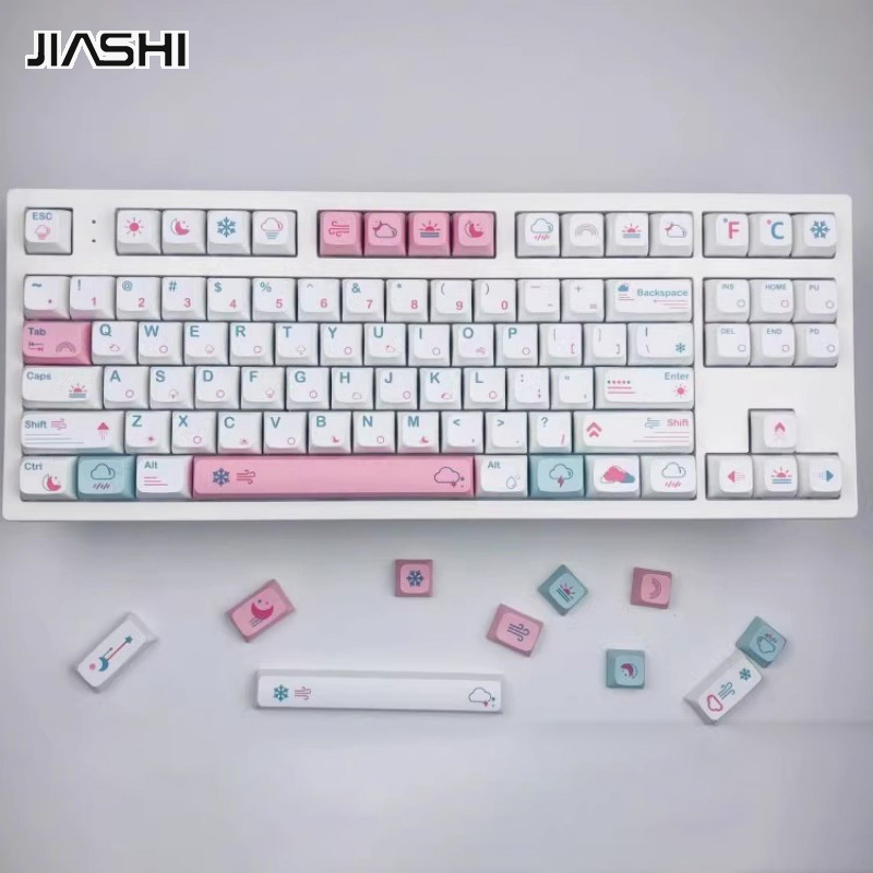 Keycaps thời tiết jiashi Keycaps Bàn Phím Cơ chiều cao xda Keycaps cá nhân tự làm tùy chỉnh