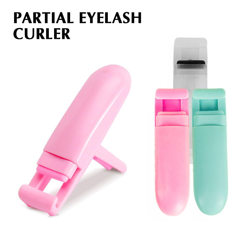 Cute Eyelash Curler Hand Push Mini Lashes Curler Natural Curling Single