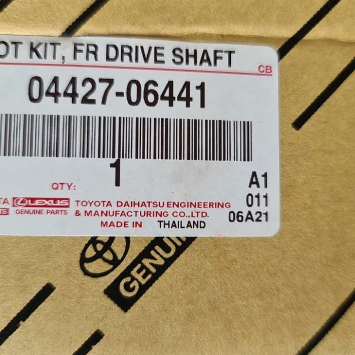 Karet boot Drive Shaft Assy Kanan Depan in-out Camry 2500 04427-06441 Harga 1,670,000 rupiah*Gratis Ongkir