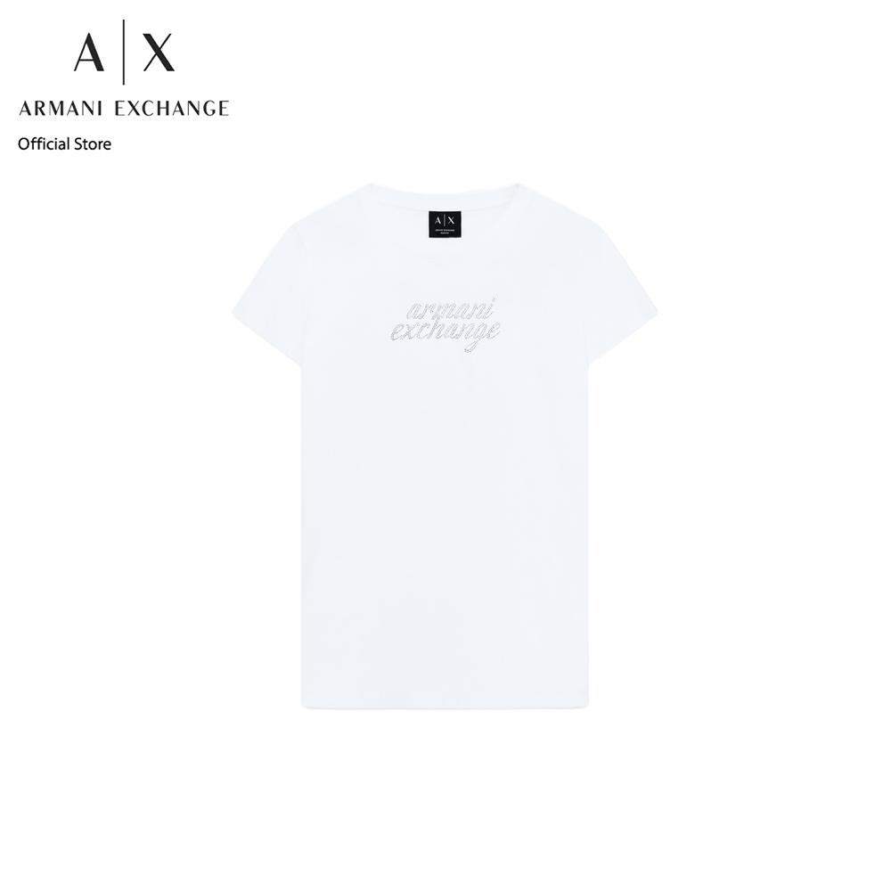 Armani Exchange T-Shirt Woman XW002768-AF10356-U0002 White ราคา 3,990 บาท*ส่งฟรี