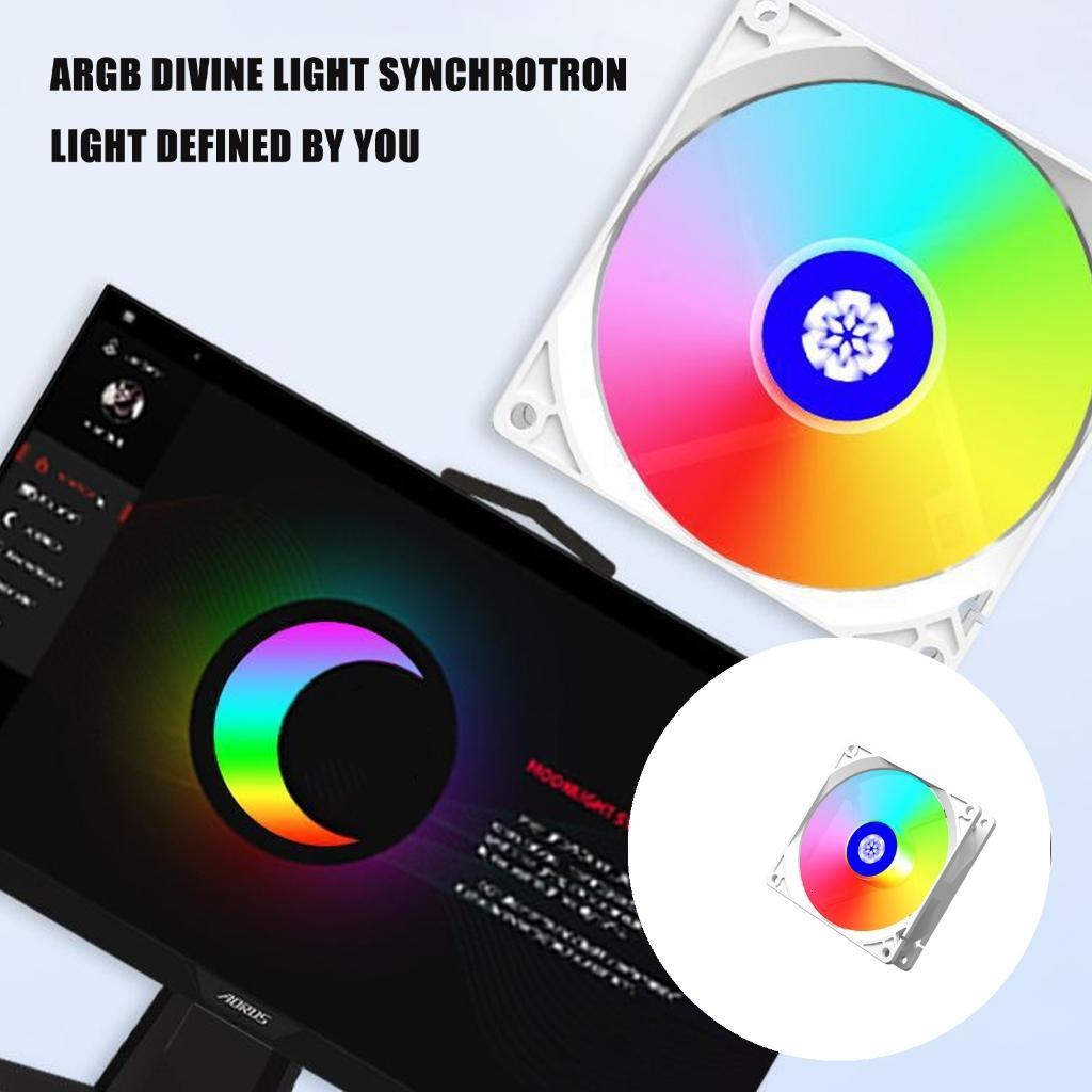 High Airflow 9cm ARGB Synchronized PC Case Fan with Intelligent PWM Speed Adjustment Durability ABS Construction Presyo 292 Piso*Libreng Shipping